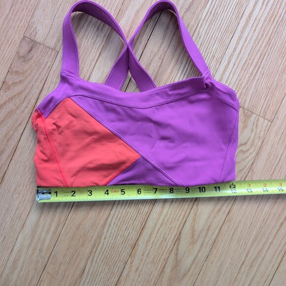 EUC Lululemon Kanto Catch Me Bra size 6 Ultra Violet Alarming Colorblock Sports - Picture 9 of 10